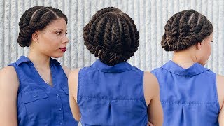 Flat Twist Updo | Natural Hair