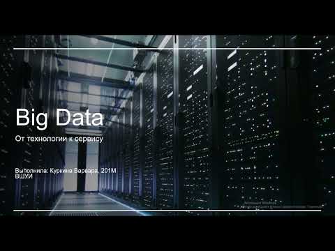 Куркина Варвара Тимофеевна «Big Data - От технологии к сервису»