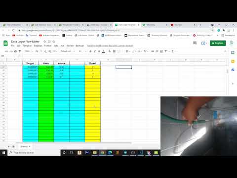 Arduino Project #3 - Flow Meter dan Data Loger Google Sheet || Spreadsheet Part 2