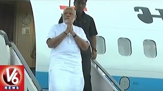 PM Modi Aerial Surveys Flood-Hit Kerala After High Level Meeting | V6 News