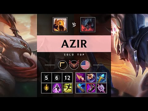 Azir Top vs Aatrox - NA Grandmaster Patch 25.21