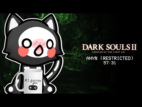 [DARK SOULS II:SCHOLAR ANY% SPEEDRUN: 57:30] My Best Pace EVER ;w;;;