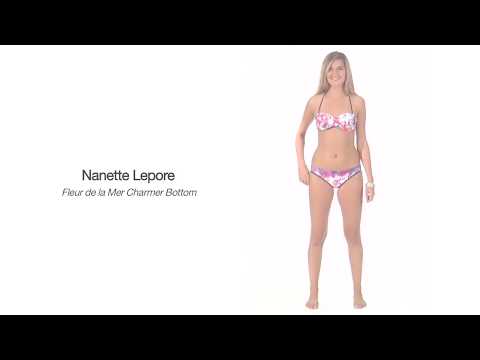 Nanette Lepore Fleur de la Mer Charmer Bikini Bottom | SwimOutlet.com