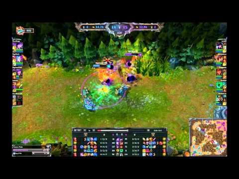 Top lane Karma vs Mid Syndra 1v1 outplay