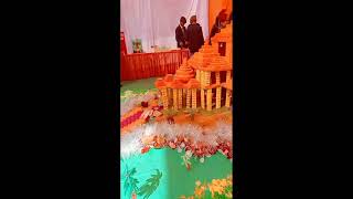 Ram mandir model created by Students of Trinity International Public School