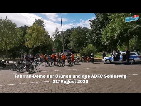 Fahrrad-Demo der Grünen und des ADFC in Schleswig