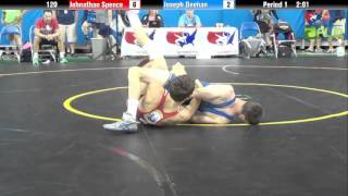 Junior 120 - Johnathan Spence (West Virginia) vs. Joseph Deehan (New Jersey)