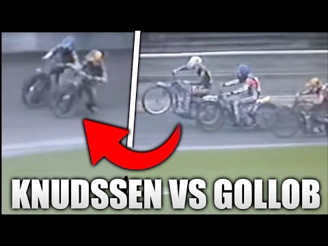 Tommy Knudssen popycha Tomasza Golloba po decydującym biegu