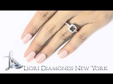 FD-147 - 1.82 Ct. Fancy Chocolate Brown Radiant Cut Diamond Engagement Ring Vintage Style