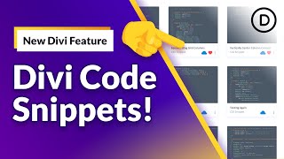 🎉 New Divi Feature! Introducing Divi Code Snippets.