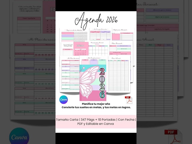 Vídeo relacionado con Grupo Erik Agenda 2026 Semana Vista A5 Simpsons - Agenda semanal Anual mujer Con Anillas - Incluye Pegatinas, Marcapáginas, Ilustraciones y Planificador mensual