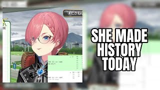 VTuber Cries Watching Female Jockey Make History With First G1 Win | Takane Lui