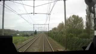 preview picture of video '[cabinerit] A train driver's view: Nijmegen - Arnhem, E-loc 1700, 14-Oct-2014.'