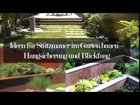 Ideen für Stützmauer im Garten bauen – Hangsicherung und Blickfang