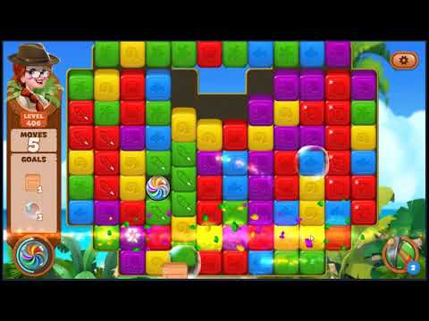 Lost Island Blast Adventure Level 406 - NO BOOSTERS 🏝️ | SKILLGAMING ✔️