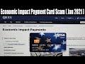 Economic Impact Payment Card Scam Jan 20