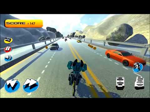 Robot Bicycle Traffic rider game | bicycle game | cycle game | games | robot games | kids games