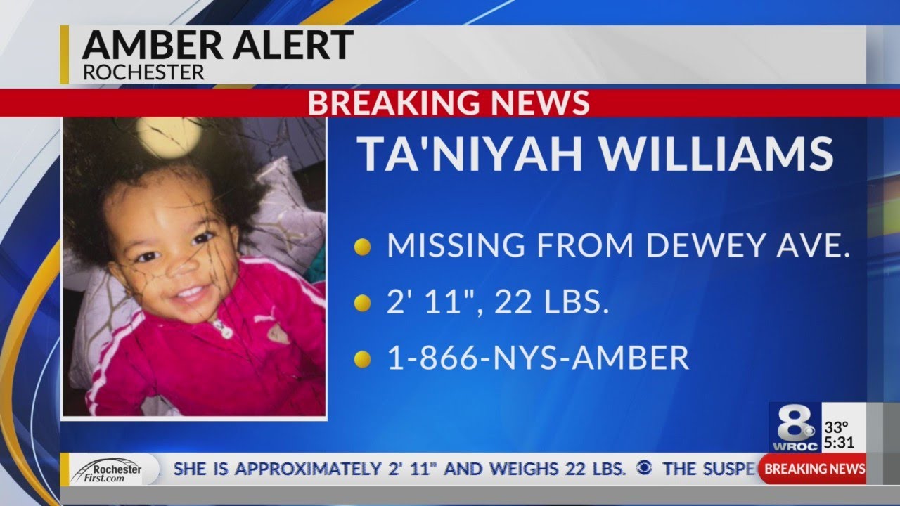 Amber Alert issued for missing 1-year-old girl in Rochester