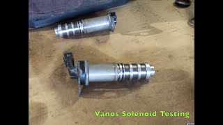 BMW Vanos Solenoids Testing   3mm Plunger Activation