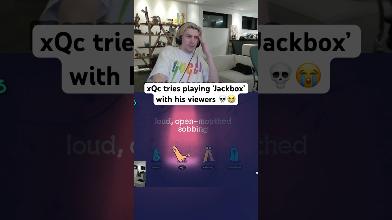 xQc Tries Playing 'JACKBOX Party' With VIEWERS 😭 #xqc #jackbox #games