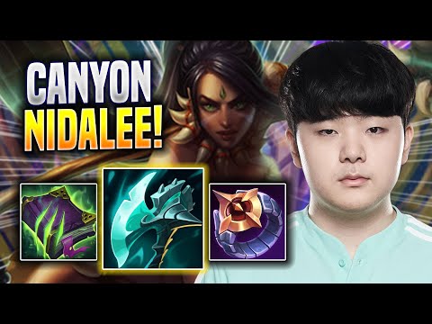 CANYON PERFECT GAME WITH NIDALEE! - DK Canyon Plays Nidalee JUNGLE vs Hecarim! | Season 2022
