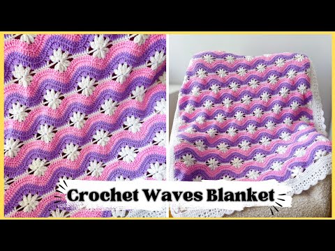 Crochet Flower Blanket- Learn how to crochet this STUNNING and Unique crochet blanket!