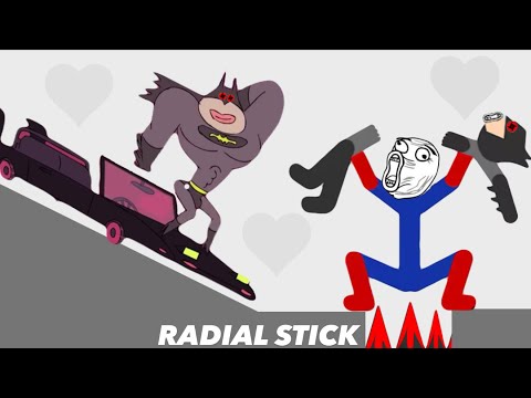 Best Falls | Stickman Dismounting compilation of funny moments RADIAL STICK #679