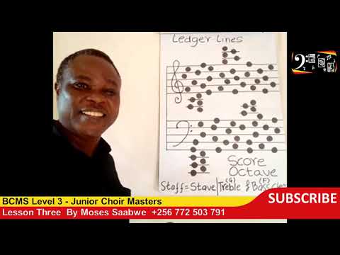 BCMS Level 3 - Lesson 3 ledger lines by Moses Saabwe