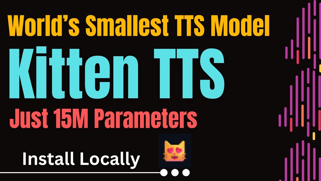 KittenTTS - Super-tiny TTS Model (Less than 25 MB): Install and Test Locally