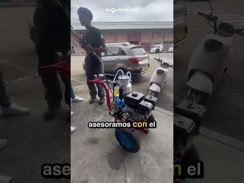 Equipo Ecomilk 1 puesto motor gasolina · rumbo a Guasca · deOrdeño