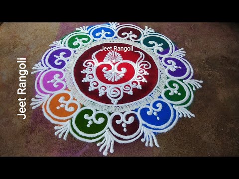 easy sanskar bharti rangoli design by jeet rangoli