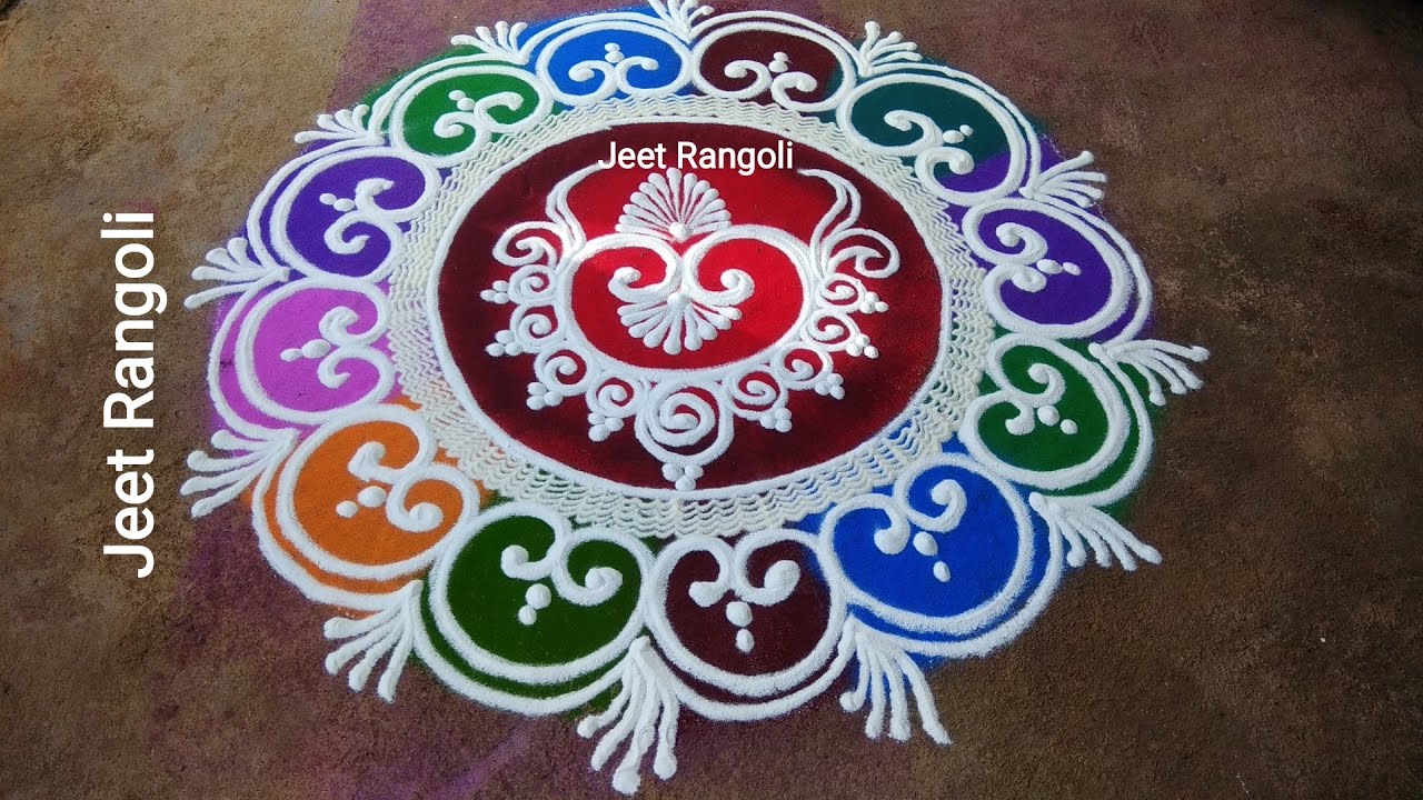 Easy sanskar bharti rangoli design by jeet rangoli