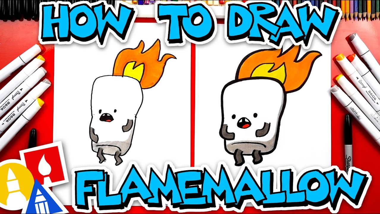 How To Draw Flamemallow From YouTube Kids App