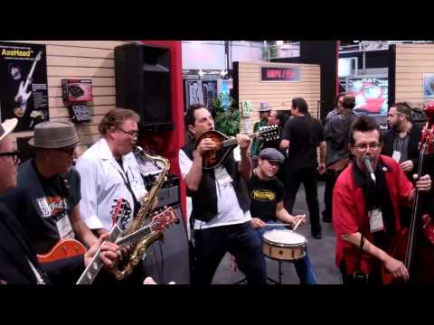GOOD OLD ROCKiN BAND + 3 COOL CHICKS @ NAMM SHOW 2012