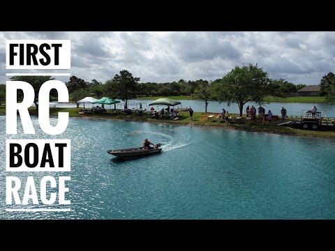 My First Gas RC Boat Race! - OBR Signature Series Marine Engine - Insane Boats - Smith RC Studios