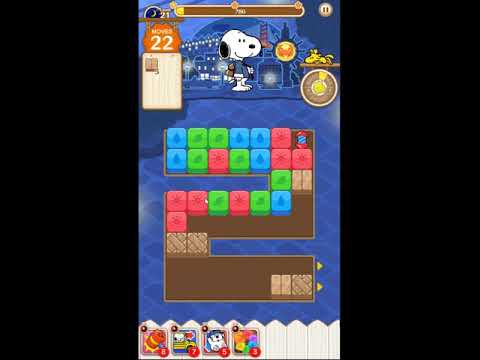 Snoopy Puzzle Journey Night Mode Level 21 - NO BOOSTERS 🐶🧩🧳 | SKILLGAMING ✔️