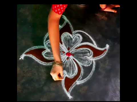 chithraimadhamkolam/easyrangolidesign/flower rangoli/srinithi kolam/shortvideo/dailykolam/padikolam