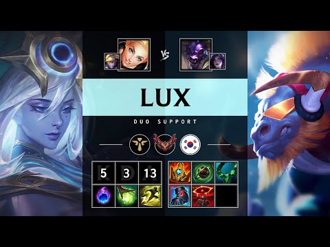 Lux Support vs Alistar - KR Grandmaster Patch 25.18