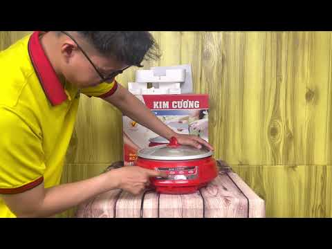 Nồi lẩu điện Kim Cương KC-35 - Công suất 1300W - Hàng chính hãng