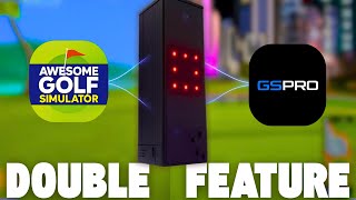 Awesome Golf vs GSPRO Course Play | 9+9 Holes Square Golf