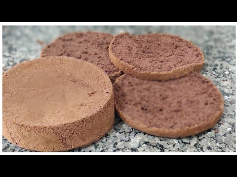 MASSA PÃO DE LÓ DE CHOCOLATE