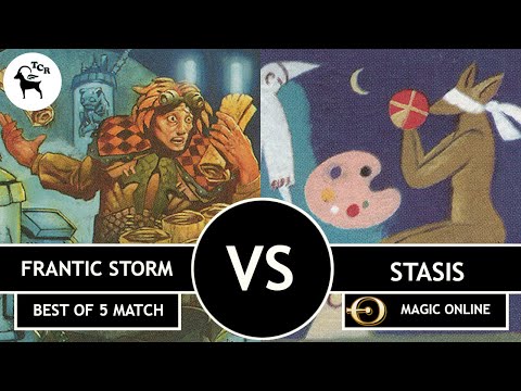 Premodern Frantic Storm vs Stasis - MTGO Best of 5 Match