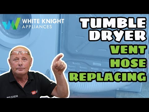White knight how to replace vent hose & service tumble dryer