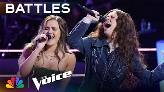 Mara Justine and Claudia B. Push Each Other on &quot;Son of a Preacher Man&quot; | The Voice Battles | NBC