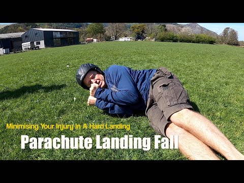 Fallschirmlandung: Sicherheitsunterricht für eine harte Landung beim Gleitschirmfliegen