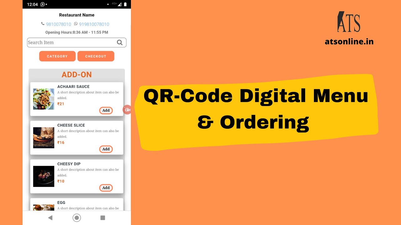 Digital QR-Code Menu and Ordering for Restaurant and Hotels. #digitalmenu #restaurantmenu