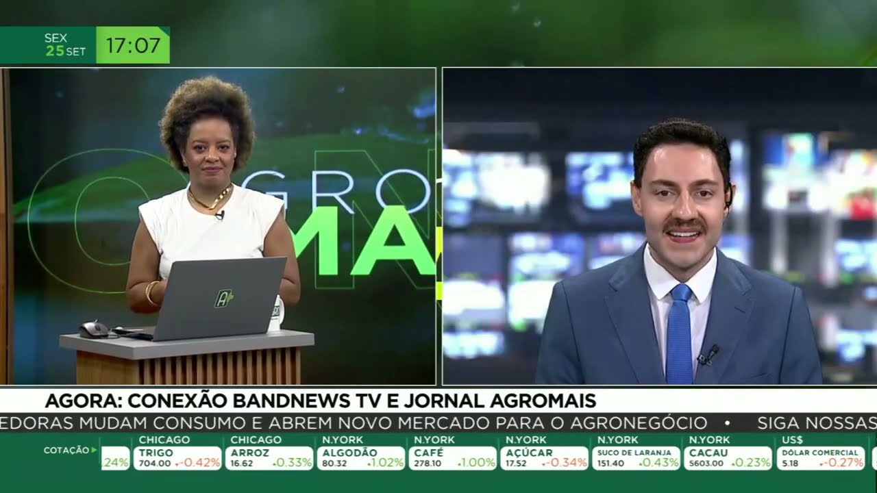 Conexão BandNews TV e Jornal AgroMais desta sexta-feira, 25/09