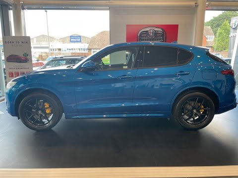 NEW CAR - Alfa Romeo Stelvio 2.0 Turbo Petrol 280hp AWD Veloce in Misano Blue (D18675)