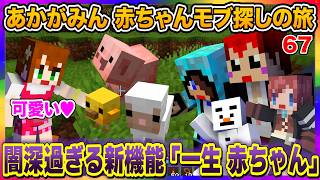 【あかがみんクラフト】赤ちゃんモブの可愛さを永遠にする闇深い方法【マイクラ/赤髪のとも/あかがみんクラフトGO】#67