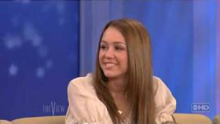 miley cyrus on the view